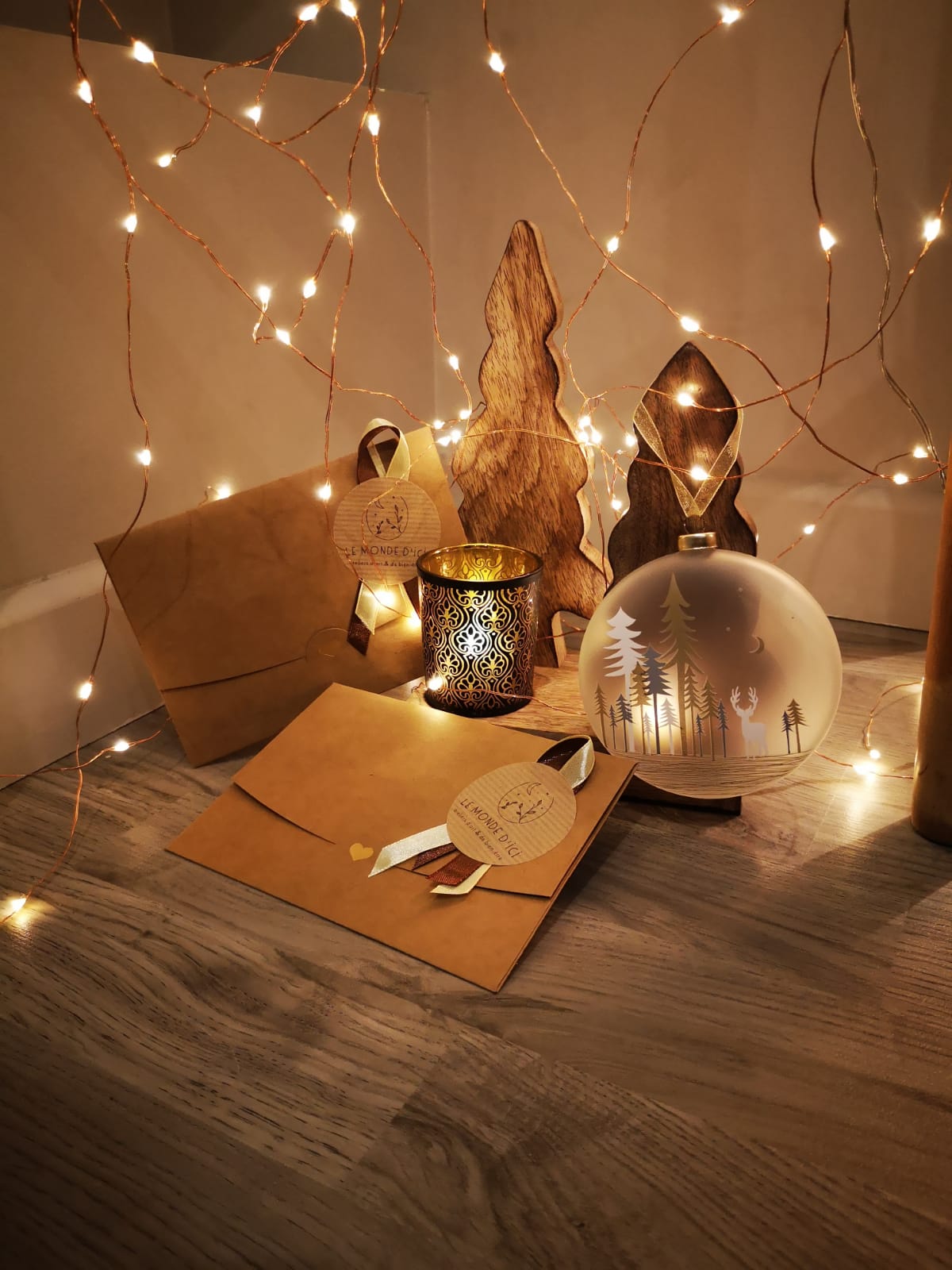 Les cartes cadeaux que je mets à disposition pour offrir une escapade bien-être à Noël Jolies cartes cadeaux et décoration de Noël